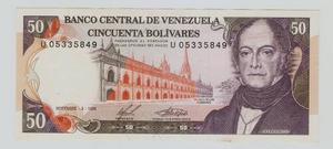 Exelente Y Dificil Billete De- 50,bs -