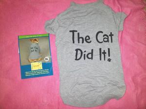 Franelas Para Perros Gris The Cat Did It!-casual Canine
