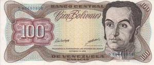 Interesante Serial En Billete Bs. 100 Serie G-