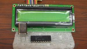 Microcontrolador Pic16c84 + Xtal 4mhz + Display Lcd 16x2