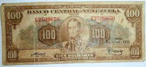 Vendo Billete De 100 Bs Del 26 De Mayo De  Letra E7 Apro