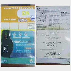 Protector Voltaje Sik 220v Aire Acondicionado 35000 Btu Nv