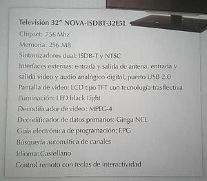 Tv De 32 De Paquete. Oportunidad!