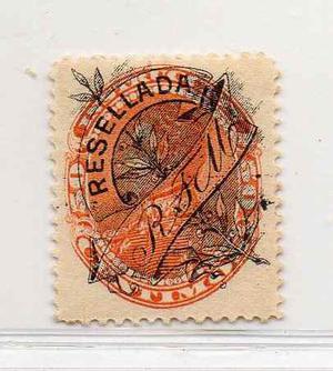 Venezuela Fisco Postales 1900 (de 1893 Reselladas Rtm) V# 76