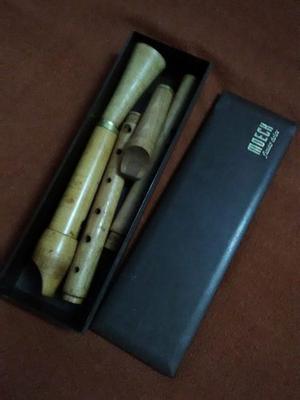 Flauta Doble Moeck De Colección