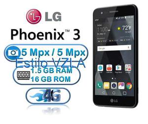 Lg Phoenix 3 16gb Android 6.0 4g Lte - Liberado Nuevo