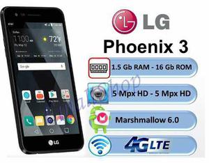 Lg Phoenix 3 Android 6 4g 16gb 1.5 Ram Cam 5mpx Liberado
