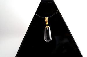 Pendulo De Cuarzo Cristal Con Collar Piedra Natural