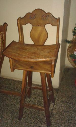 Silla De Comer De Bebé En Madera