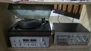 Amplificador, Deck, Tocadisco Y Cornetas Reliquia