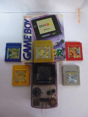 Game Boy Color Purple Atomic Con Caja