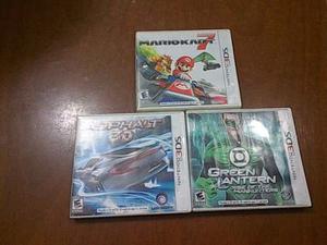 Juegos Para 3ds Mariokart7,asphalt3d Y Green Lantern