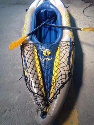 Kayack Inflable Con Quillas Estabilizadoras Y Remos