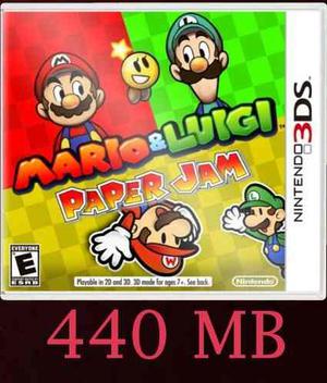 Mario & Luigi Paper Jam Juegos Digitales 3ds