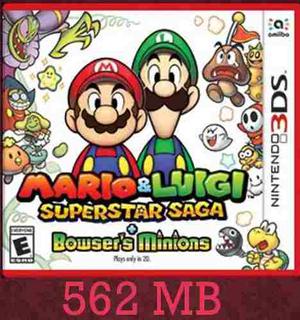 Mario & Luigi Superstar Saga + Bowser M Juegos Digitales 3ds
