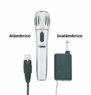 Microfono Naxa Inalámbrico Alámbrico Nam-982 Wireless