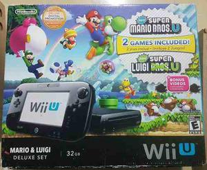 Nintendo Wii U 32gb Deluxe Set Chip.. 8 Juegos Originales