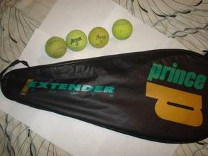 Raqueta De Tenis Aluminio Prince N° 3, Con Bolso Y Pelotas