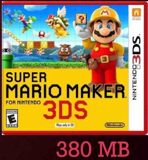 Super Mario Maker 3ds Juegos Digitales 3ds