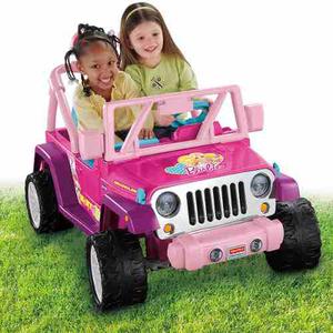Fisher Price Jeep Wrangle Power Wheel Barbie