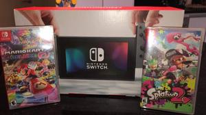 Nintendo Switch Con Controles Joy Negro Con Gris.