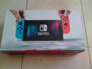 Nintendo Switch Dos Controles Joy Con Azul Neón Y Otro Rojo