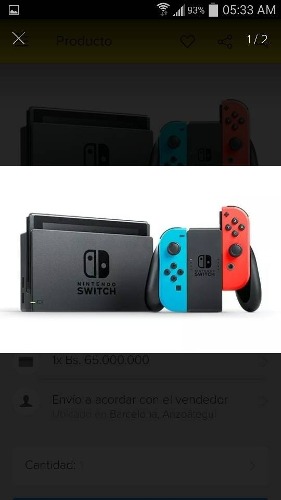Vendo Nintendo Switch Con 1 Juego
