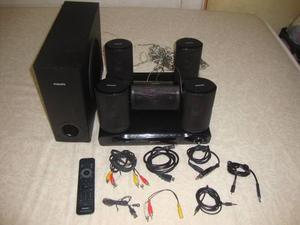 Home Theater 5.1 Philips + Set De Cables Para Audio Y Video