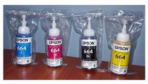 Tinta Epson T664 Para L110 L200 L210 L300 L350 L355