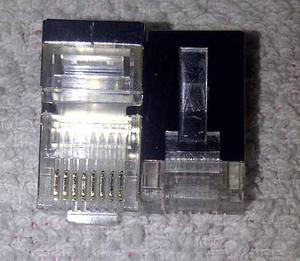 Conector O Punta Rj45 Para Internet Reforzado En Aluminio