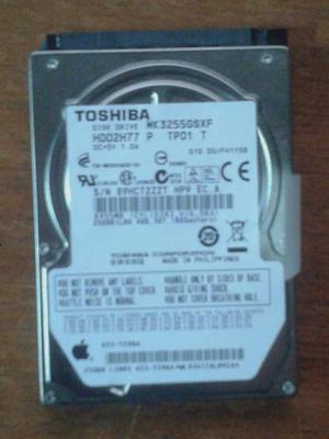 Disco Duro Sata Laptop Toshiba 250 Gb Probado Garantizado