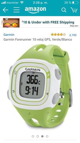 Reloj Garmin Forerunner 10 Gps