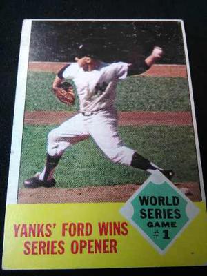 Whitey Ford Gana El 1ero De La Serie Mundial.topps  N142