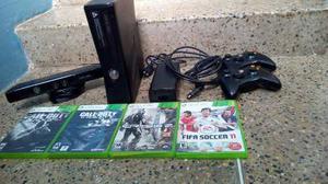 Xbox 360 Slim 1gb. Dos Controles Y Juegos