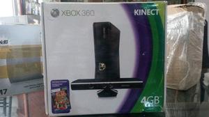 Xbox 360 Slim Con Kinetc+ 2 Controles+ 5 Juegos