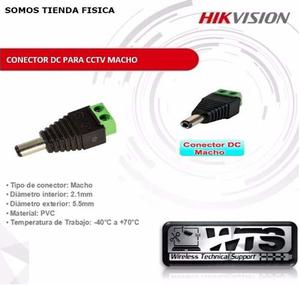 Conector Dc Macho De Corriente Vdc Camara Seguridad Cctv