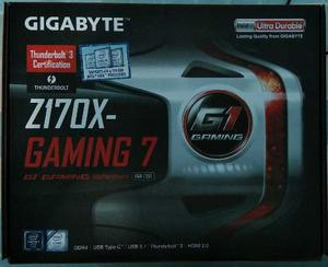 Lga  Tarjeta Madre Gigabyte Gaming 7 Z170x