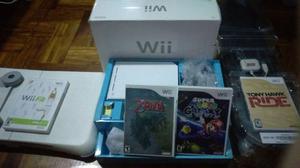 Nintendo Wii Nuevo, 5 Juegos, Tablas Wii Fit Y Tony Hawk