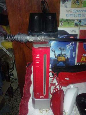 Nintendo Wii Rojo + Tabla Fit + Unidad Cd Samsung