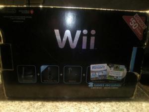 Wii Consola Negra Con Detalles Pero Funcional