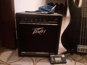 Bajo Ibanes Activo, Planta Peavey De 50wats, Afinador Boss