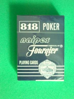 Baraja 818 Poker Original 55 Cartas Superficie Plastica