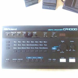 Batería Digital Roland Cr-1000 Con 3 Pedales Completa