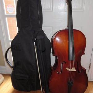 Cello 4/4 Nuevo De Paquete Con Su Arco,estuche Y Paral