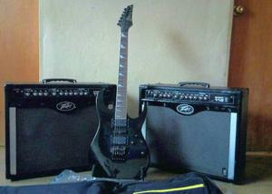 Combo 2 Amplificadores+ Guitarra Ibanez+ Estuche