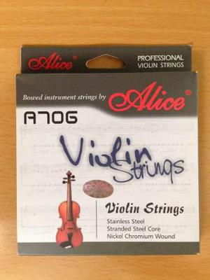 Cuerdas Para Violín Marca Alice A706 Kingpc (tienda)