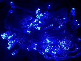 Luces De Navidad Led Azules 100 Bombillos