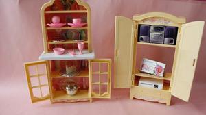 Accesorios De La Barbie, Cocina, Comedor Y Oficina
