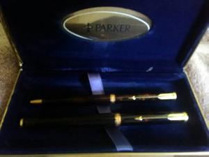 Boligrafo Y Pluma Fuente Parker Oro