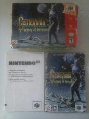 Caja Y Manual De Castelvania Para N64